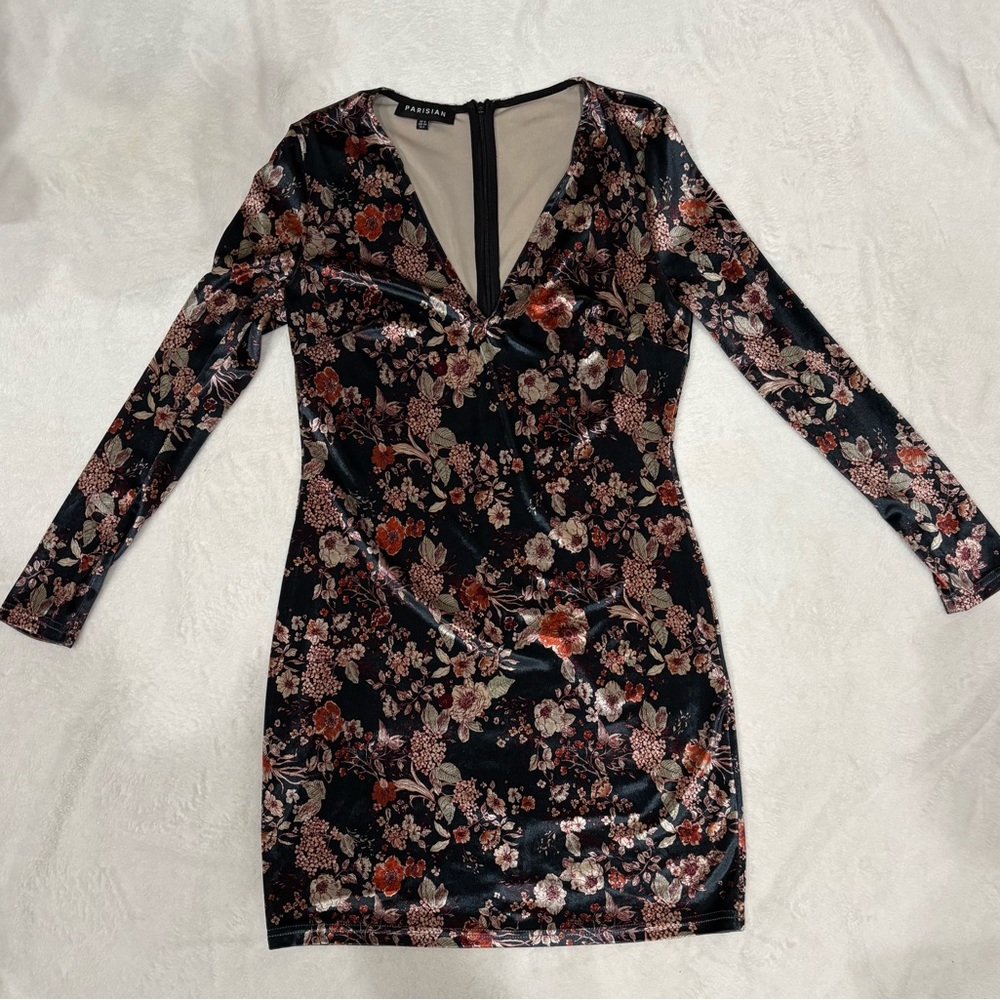 Parisian Floral Long Sleeve Dress